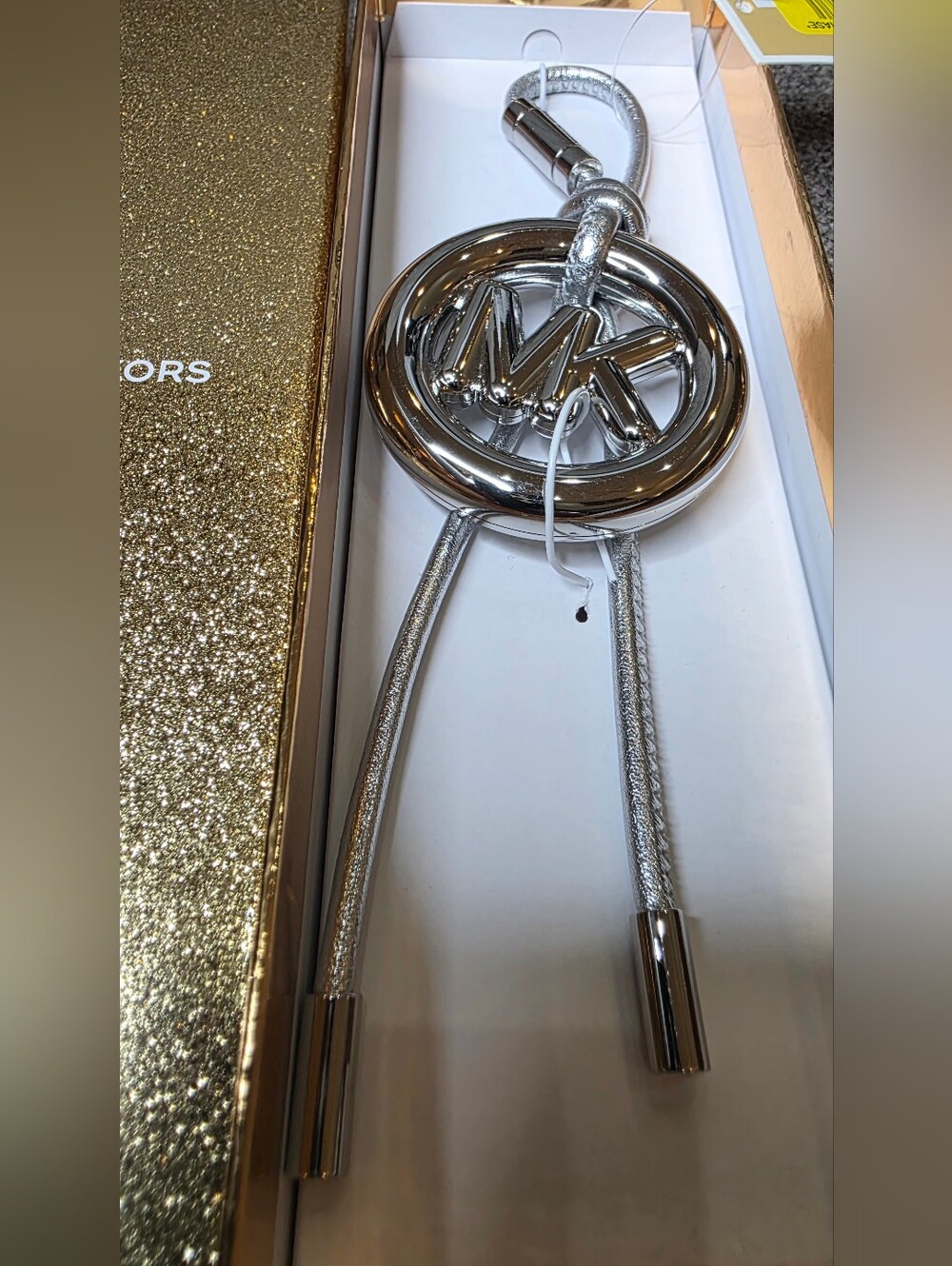 Michael Kors Silver MK Logo Pop Charm